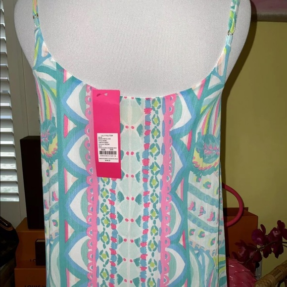 Lilly Pulitzer NWT Winni Chiffon Maxi Dress Maraca My World Size XXS,S - Picture 4 of 14
